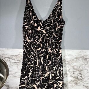 Patrons of Peace Black and Cream Patterned Dress